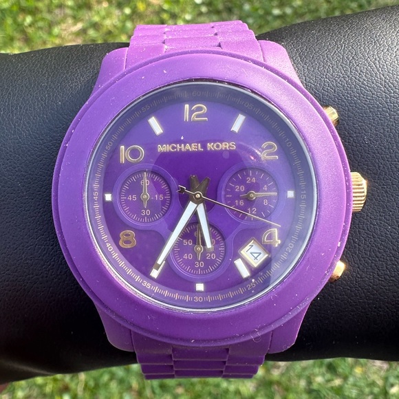 MICHAEL KORS, Chronograph Quartz Purple Dial Ladies Watch, MK5294 - Picture 13 of 13